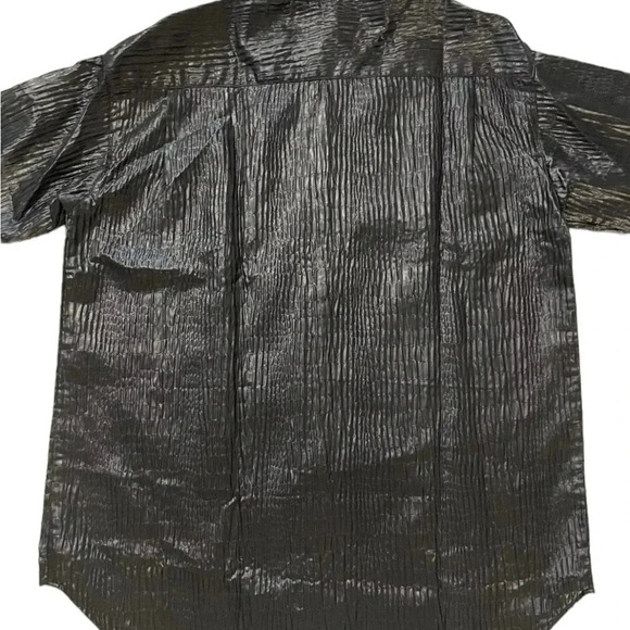 Gap Metallic Stripe Mob Wife Big Shirt L - Picture 4 of 6